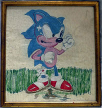 Embroidered Injured Sonic Scene