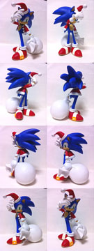 Santa Sonic Fan Figure Modification