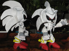 Silver Sonic MK3 Fan Custom Figure