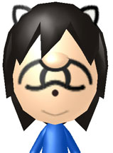 Sonic themed Mii for Wii