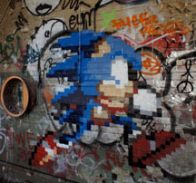 Pixel Graffiti Sonic