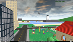 Roblox 3D Town Scene
