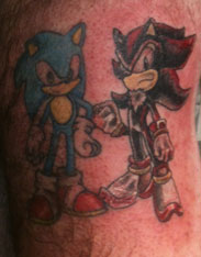 Shadow & Sonic Tattoo