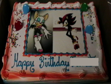 Shadow & Rouge birthday cake