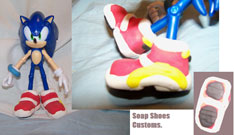 Customized Soap Shoe Sonic Figure