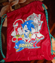 Sonic X T-shirt String Bag Combo