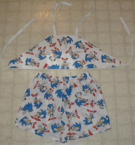 Sonic print cloth set for females