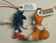 Sonic & Tails Dangle Back View