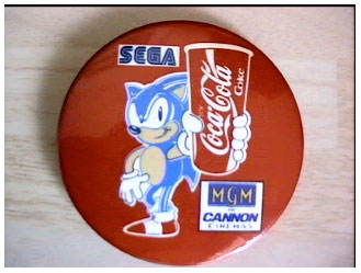 Coca cola MGM Cannon Camera Sonic Round Advertising item