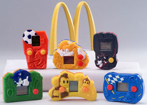McDonalds Sonic Relief Game Collection