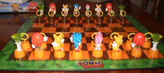 Classic Style Sonic Chessboard with pieces