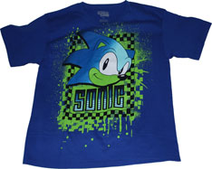 Green Spatter Classic Face Checker Tee