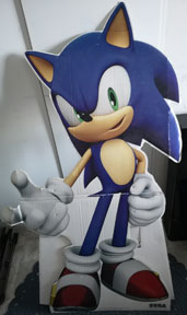 Sega Europe Cardboard Sonic Standee