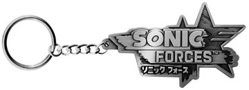 Sonic Forces Logo Metal Keychain Japanese