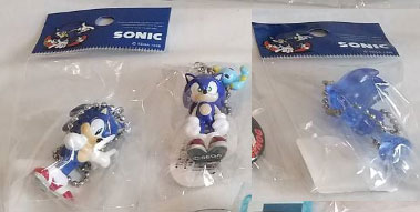 3 Figural Sonic Keychains Joypolis