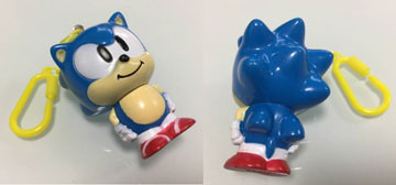 Plastic Figure Kiddie Keychain Sonic