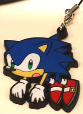 Sonic pull keychain close up