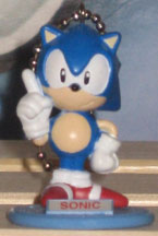 Sonic Figure Keychain Old Style