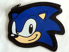 Classic Sonic head shaped coin purse