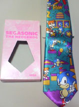 Casino Zone Bright Colors Sonic Tie