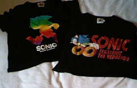 Rainbow Tee & Sonic Figure 8 Shirt
