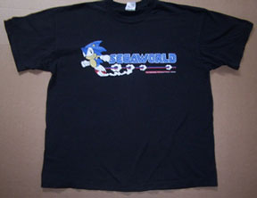 Segaworld of Japan Sonic black t shirt