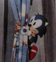 Sonic the Hedgehog Curtain Tie Plush