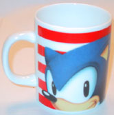 Stripes and Sonic the Hedgehog mug side