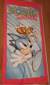 Vintage Sonic & Tails Big Towel