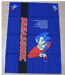 Blue Cloth with Sonic Quote