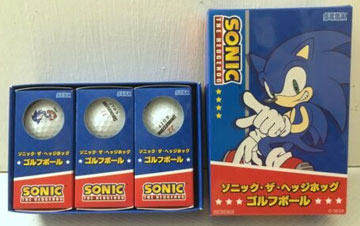 Sonic Golf Ball Set Promotional Box