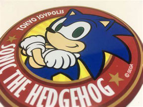 Joypolis Can Badge Sonic Tokyo
