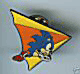 Annoying hang-gliding Sonic enamel pin