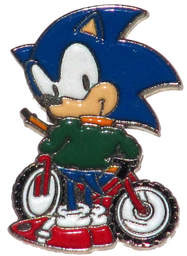 Motocross Sonic Metal Enamel Pin