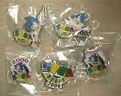 Sega World Enamel metal pins