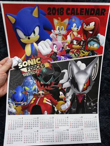 Sonic Forces Japan Calendar 2018