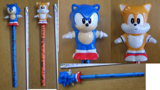 Sonic & Tails Mini Cute Pencil Toppers