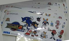Sonic Adventure 2 Sticker Sheets
