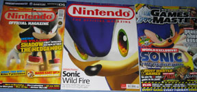 3 UK Sonic Magazine Covers Nintendo Games Master