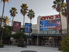 AMC 30 Theater Sonic Movie Posters