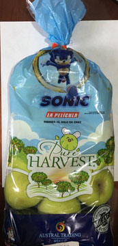 Pure Harvest Apples Sonic Movie Cross Promo