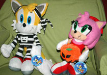 Halloween Plush Tails & Amy Lame Costumes