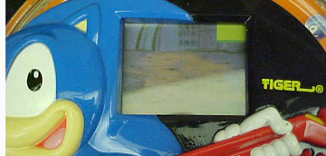LCD Game screen close-up shot