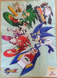 Sonic Riders Art Dutch Poster Pull-Out