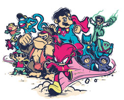 Shirt Punch Daily Super Friends Smash Bros