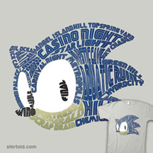 Typographic Sonic Face Shirt