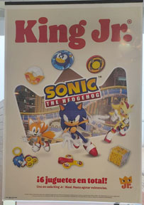 Burger King Jr. Sonic Toys Promo Poster