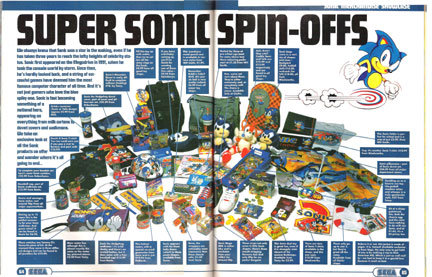 Big Magazine Scan- 1994 Sonic Merchandise