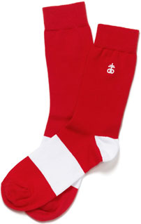 Sonic Shoe Theme Red Socks