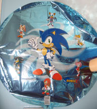 Sonic X Theme Round Mylar Balloon